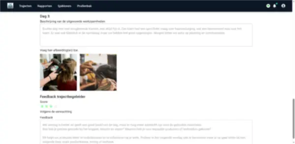 Schermafbeelding TrajectX: documenten